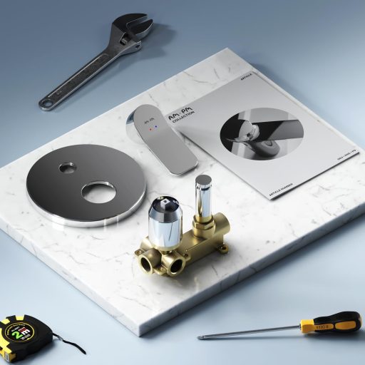 AM.PM X-Joy FXA45000 Ugradbena kupaonska miješalica za tuš, kromirana, zidna