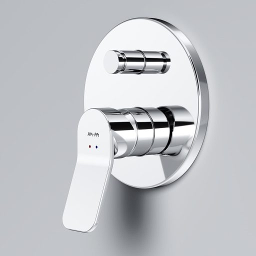 Baterie de duș încastrată pentru baie AM.PM X-Joy FXA45000, crom, montare pe perete