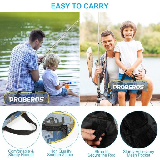 icyant Teleszkópos Horgászbot és Orsó Szett Sós és Édesvíz Horgászathoz Tartozékokkal