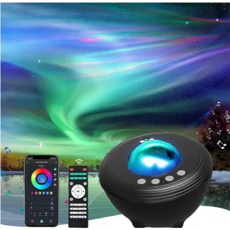   YunLone Csillagos Ég Projektor WiFi Aurora RGB Dimmer Bluetooth Hangszóróval