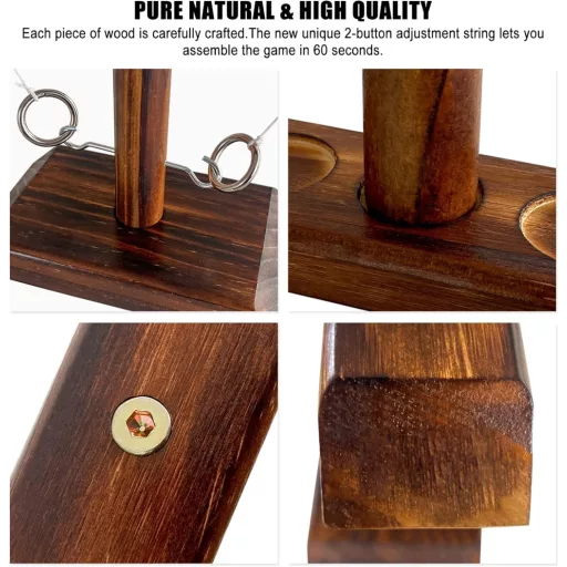 YOMIQIU Joc cu aruncat inele pe masă, pentru petreceri de familie și distracție