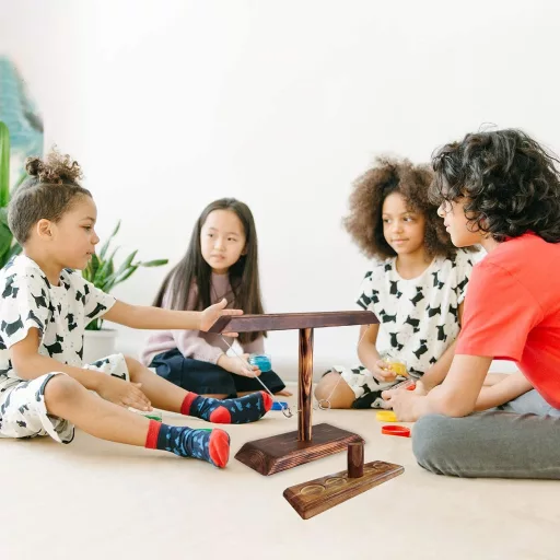 YOMIQIU Joc cu aruncat inele pe masă, pentru petreceri de familie și distracție