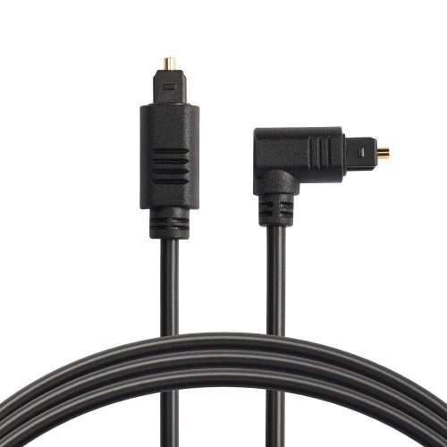 CERRXIAN Jobb Szögű Optikai Audió Kábel, 2M Digitális Otthoni Színház, TV, Hangprojektor Kábel