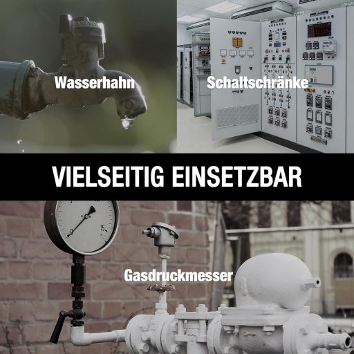 Cheie universală 4 în 1 DURATECH din aliaj de zinc, cheie pentru apometru și robinet, 2 bucăți