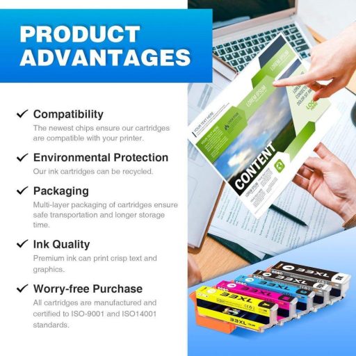 26XL Nagy Kapacitású Nyomtatópatronok Epson 26 / 26XL Kompatibilis Multipack (12 darab) Expression Premium XP-510, XP-520, XP-600, XP-605, XP-610, XP-615, XP-620, XP-625, XP-700, XP-710