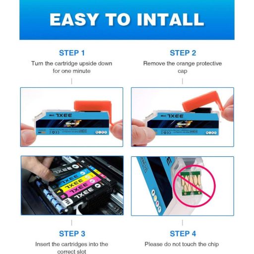 26XL Nagy Kapacitású Nyomtatópatronok Epson 26 / 26XL Kompatibilis Multipack (12 darab) Expression Premium XP-510, XP-520, XP-600, XP-605, XP-610, XP-615, XP-620, XP-625, XP-700, XP-710