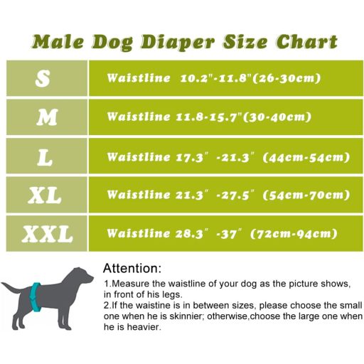 Avont 3 db Férfi Kutyapelenka Szett, Mosható Hasbanda Inkontinencia Elleni Kutyáknak, Fekete/Barna/Szürke