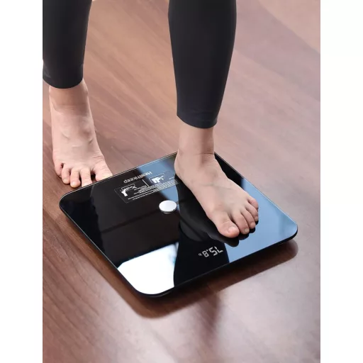 Cântar digital de analiză corporală Healthkeep, cântar inteligent cu aplicație iOS/Android, până la 180 kg