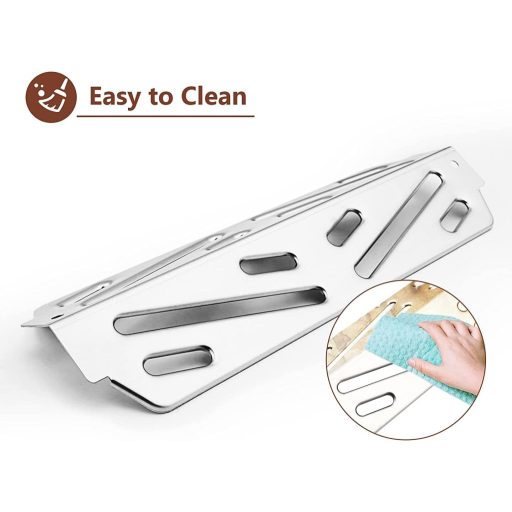 GFTIME Bare Flavorizer din Oțel Inoxidabil pentru Weber Genesis II Seria 300 - 31,8 cm Bare Deflector de Căldură Aromatizante pentru Grătar - Pachet de 3 Bucăți