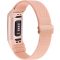Elastický nylonový remienok AK pre inteligentný náramok Fitbit Charge 3/4 - Nastaviteľný, ľahký, pohodlný športový remienok pre mužov a ženy, ružový