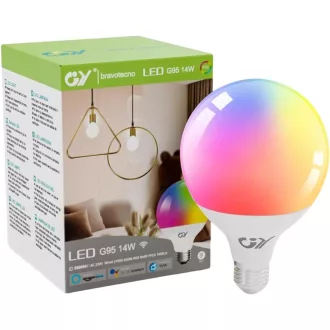   GY Alexa-kompatibilis E27 RGB okosizzó, 14W, Google Home-mal is működik - 1 pc., Wifi-g150-23w