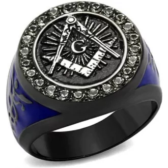   Slobodomurársky prsteň - Vševediace oko, kružidlo a uholník