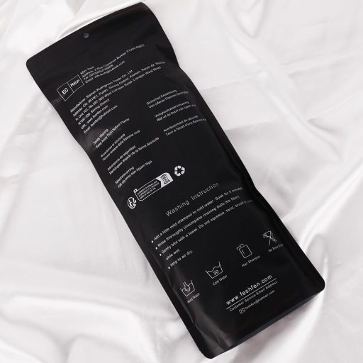 FESHFEN Extensie de păr ondulată coadă de cal cu clips – 50 cm Blond Cenușiu Păr Sintetic Coc Accesoriu pentru Femei