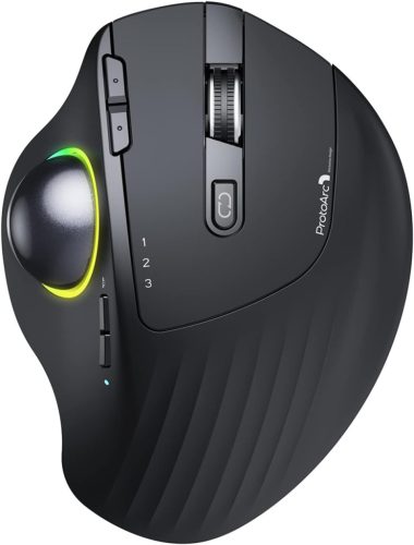 Ergonomická RGB trackball myš ProtoArc EM01, bezdrôtová, nastaviteľné DPI, nabíjateľná