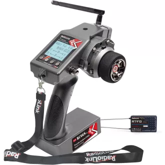   Rádiové diaľkové ovládanie Radiolink RC6GS-V3 so 7 kanálmi, gyroskopom a frekvenciou 2,4 GHz pre autá a drony