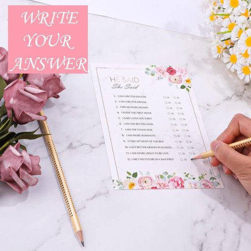 Engleski svadbeni kviz i igra bingo - set od 30 listova za buduće nevjeste