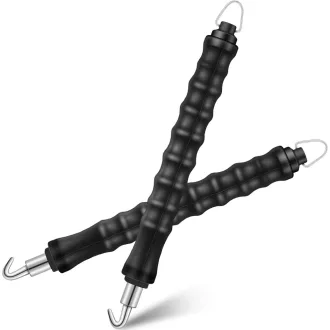   Ripeng set de 2 burghie cu autofiletante negre, cu retur automat, pentru oțel