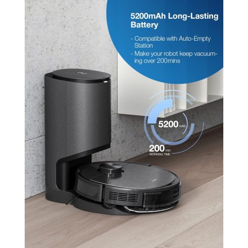 Robotický vysávač s mopom ECOVACS Deebot T9 AIVI – sací výkon 3000 Pa, rozpoznávanie prekážok, kefa proti namotávaniu vlasov, odstraňovanie zvieracích chlpov, 3D T