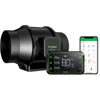   VIVOSUN AeroZesh S6 6" Csatornás Ventilátor 405 CFM WiFi Hőmérséklet Vezérlővel