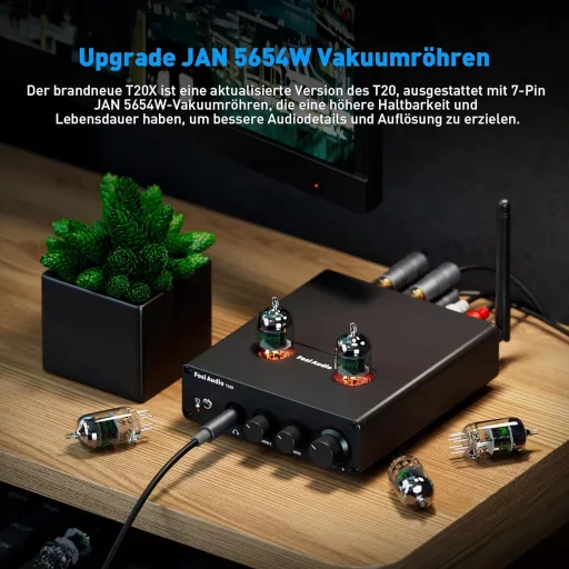 Fosi Audio T20X 200W Bluetooth 5.0 Csöves Erősítő Stereo Vevő