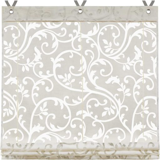 SCHOAL Függöny Roletta 100x130 cm Fúrás Nélkül Átlátszó Szemcsés