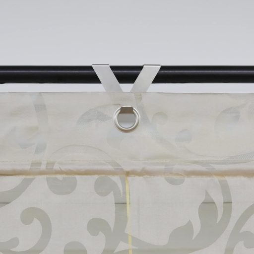 SCHOAL Függöny Roletta 100x130 cm Fúrás Nélkül Átlátszó Szemcsés