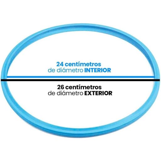 Modrý silikónový tesniaci krúžok pre tlakové hrnce Kuhn Rikon Duromatic - renovovaný