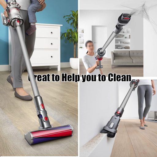 Italdos teleskopická trubica kompatibilná s Dyson V11 V10 V15 V8 V7, 73 cm, strieborná