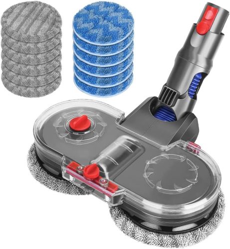 Adaptor mop electric DrRobor pentru aspiratorul Dyson V12 Detect Slim - cu rezervor de apă detașabil și 12 capete de mop lavabile