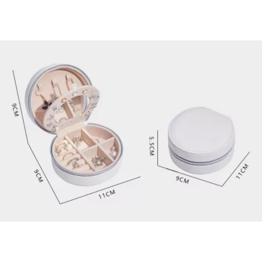 LATRAT Utazó Ékszertartó Hordozható Szerveződoboz Nyaklánchoz Fülbevalóhoz