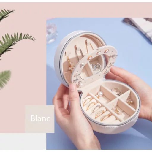 LATRAT Utazó Ékszertartó Hordozható Szerveződoboz Nyaklánchoz Fülbevalóhoz