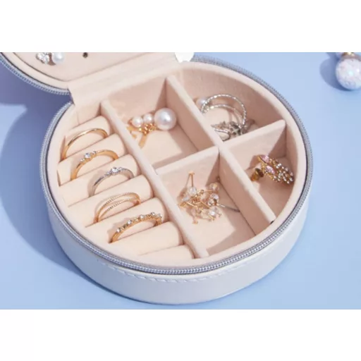 LATRAT Putna torbica za nakit, prijenosna kutija za organiziranje ogrlica i naušnica