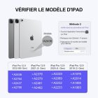 Earto iPad Pro 12.9 Bluetooth billentyűzet, 7 színű háttérvilágítás, érintőpaddal