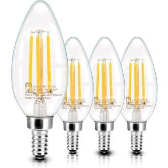   Mastery Mart E14 LED Gyertyaizzó 4,5W C35 Dimmelhető Edison Csavaros Vintage Izzó 2700K