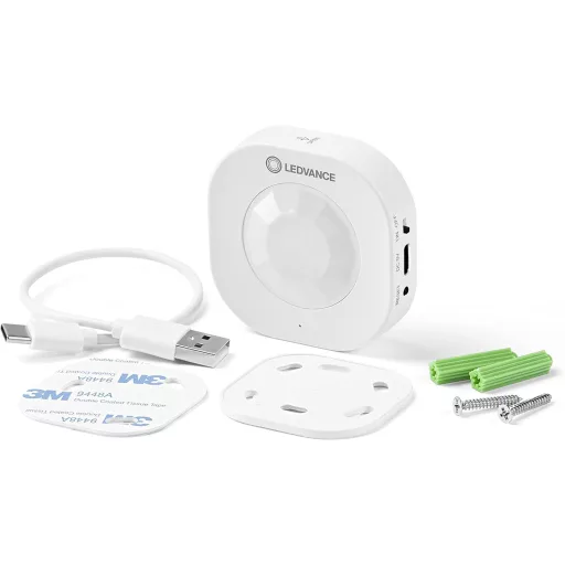 Senzor de mișcare WiFi LEDVANCE SMART+, senzor de mișcare inteligent, Type-C, pentru dispozitive inteligente - pachet individual, detector de mișcare