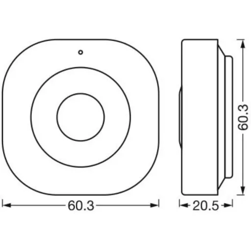 Senzor de mișcare WiFi LEDVANCE SMART+, senzor de mișcare inteligent, Type-C, pentru dispozitive inteligente - pachet individual, detector de mișcare