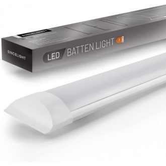   SINCELIGHT 36W LED Lámpa 120cm Semleges Fehér 4000K Konyha Fürdőszoba Garázs Irodai Világítás