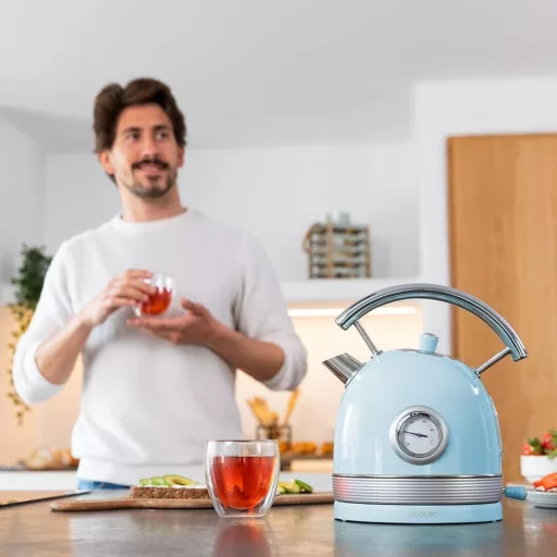 Cecotec ThermoSense 420 elektromos vízforraló 1,8L 2200W hőmérsékletes kék