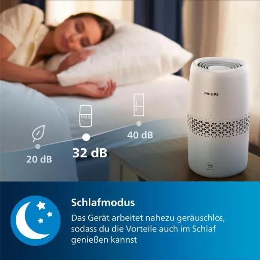 Zvlhčovač vzduchu Philips Humidifier 2000 Series, s o 99,97 % menej baktérií, 2 l nádrž, pre miestnosti do 31 m², ultra tichý 32 dB, automatické vypnutie