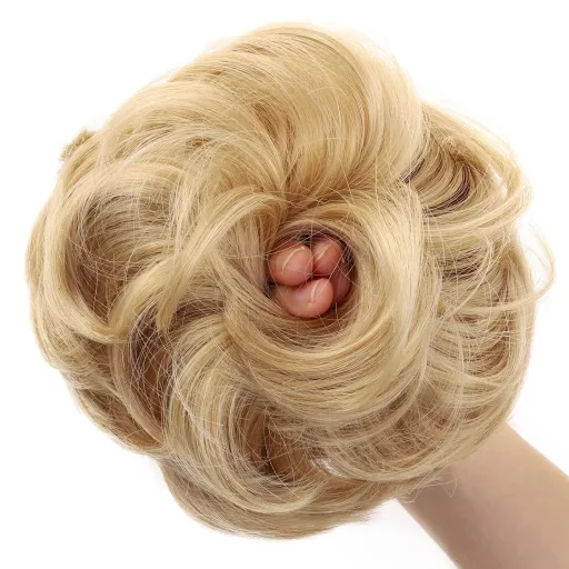 JJstar Ondulator de Păr cu Elastic, Agrafă, Blond Miel, Femei și Fete
