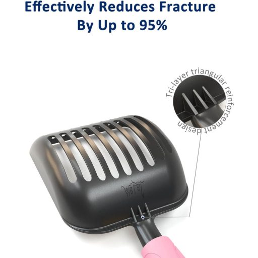 WePet Alumínium Macskavécé Lapát M Méret Rózsaszín Fogantyúval