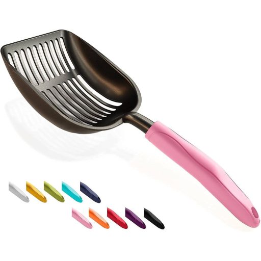 WePet Lopată WC pentru Pisici din Aluminiu M Roz cu Mâner