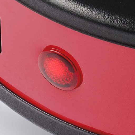 G3 Ferrari G10157 Portable Electric Hob 500W Temperature Control Cast Iron Plate 11cm Power Indicator Ideal for Camping Red