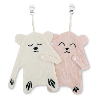   Sugee Cumi retiazka na cumlík z organickej bavlny, 2 kusy, pre dievčatá a chlapcov