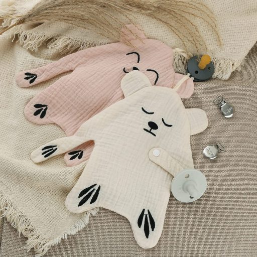 Sugee Cumi Lánc Organikus Pamut Baba Cumi Tartó 2 Darab Lányoknak Fiúknak