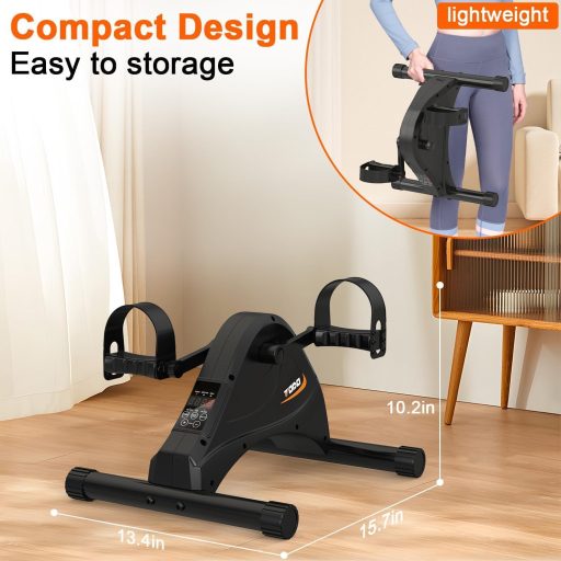 FITODO Mini rotoped - Elektrický stepper na domáce cvičenie, s nastaviteľnou rýchlosťou, diaľkovým ovládaním a veľkým displejom, so 6 programami, Fek