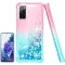 Husă Pilaru Samsung Galaxy S20 FE - Husă transparentă cu sclipici lichid, carcasă de protecție subțire și moale din silicon TPU rezistentă la șocuri pentru femei, spate telefon mobil