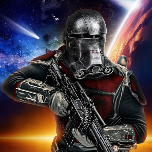 Cască Bad Batch Echo - Mască cosplay Clone Wars, acoperire integrală, pentru bărbați și femei