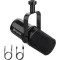 FDUCE SL40 Profi Streaming Mikrofon USB/XLR Csatlakozással, Beépített Fejhallgató Kimenettel - Black, SL40 USB, XLR