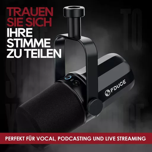 FDUCE SL40 Profi Streaming Mikrofon USB/XLR Csatlakozással, Beépített Fejhallgató Kimenettel - Black, SL40 USB, XLR